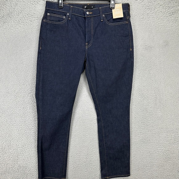 Madewell Mens Skinny Jeans 35X29 Blue‎ Dark Washed Slim Fit Stretch Denim NEW